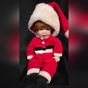 1992 Santa's Little Helper Nicholas Porcelin Doll. The Hamilton Collection 19 In